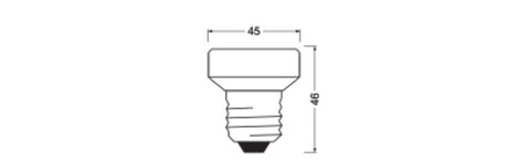 OSRAM LED-Reflektorlampe E27 4,5W 2700K LED STAR FLAT 29 DIM 4.5W 827 Frost ws - Ansicht 3