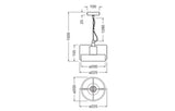 LEDVANCE LED-Pendelleuchte 1LED gr E27 Decor Mold Pendant 225MM 1XE27 Dark sym