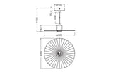 LEDVANCE LED-Pendelleuchte 1LED bg E27 Decor Plissee Pendant E27 Beige sym