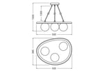 LEDVANCE LED-Pendelleuchte 3LEDs gr G9 Decor Concrete Nest Pendant 3XG9 Gr sym