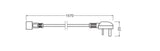 LEDVANCE Anschlussset ws 1570x23x23mm LS AY AC PLUG UK IP20 Zubehör