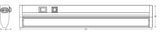 LEDVANCE LED-Lichtleiste 10W 3000-6500K Linear Turn Connect 55cm CCT DIM Bl 620l