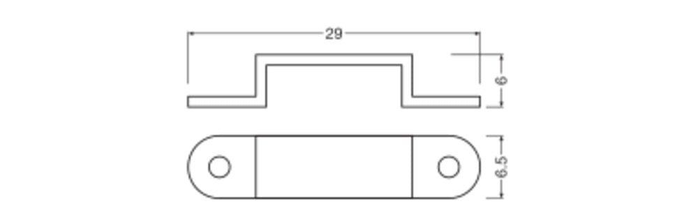 LEDVANCE Montageclip tra 29x6x6,5mm IP00 LS AY AC-12 SMB Zubehör