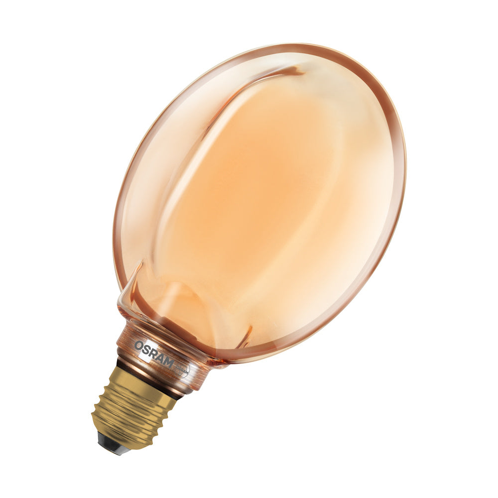 OSRAM LED-Kugellampe FM E27 4W 1800K go 1906 Globe 130 Filament O Lamp DIM 220lm