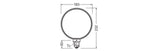 OSRAM LED-Kugellampe FM E27 4W 1800K sw 1906 Globe 183 Fil O Lamp DIM 4W 81 110l