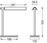 LEDVANCE LED-Schreibtisch 19W 3000-6500K Office Line Desk Roof 19W CCT Dim B 520l