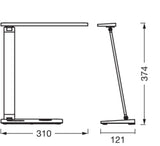 LEDVANCE LED-Schreibtisch 17W 3000-6500K Office Line Desk Banker 17W CCT Dim 651l