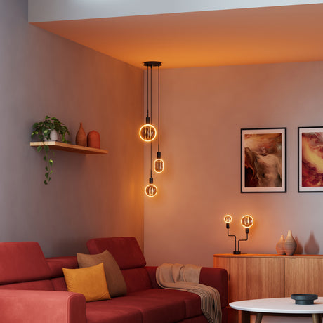 OSRAM LED-Kugellampe FM E27 4W 1800K sw 1906 Globe 100 Fil O Lamp DIM 4W 81 110l - Ansicht 2