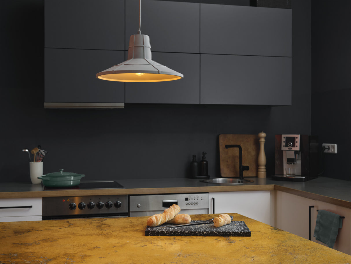 LEDVANCE LED-Pendelleuchte 1LED gr E27 Decor Concrete Sala Pendant E27 Dar sym