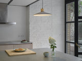 LEDVANCE LED-Pendelleuchte 1LED gr E27 Decor Concrete Wood Pendant 320 mm sym