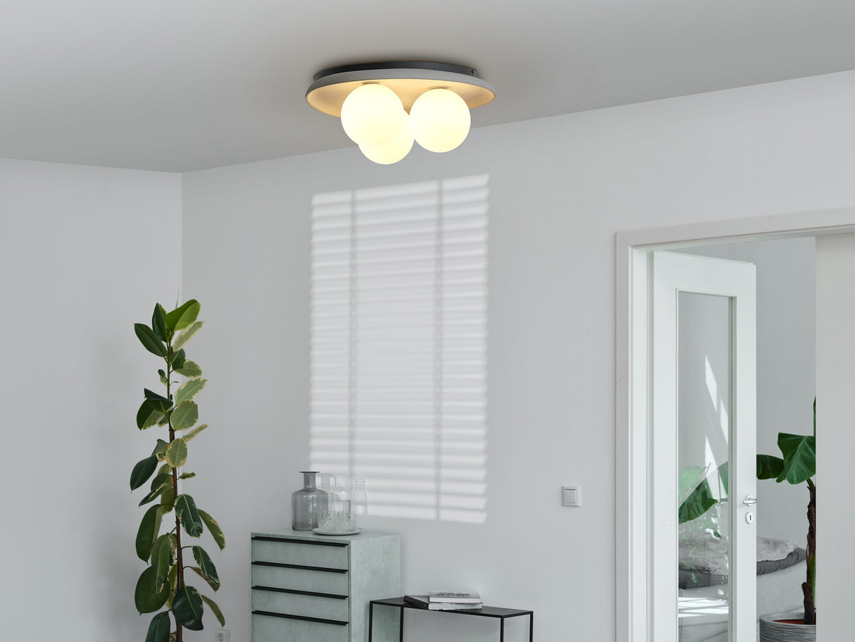 LEDVANCE LED-Anbauleuchte 10W gr Decor Concrete Nest Ceiling 3XG9 Gr