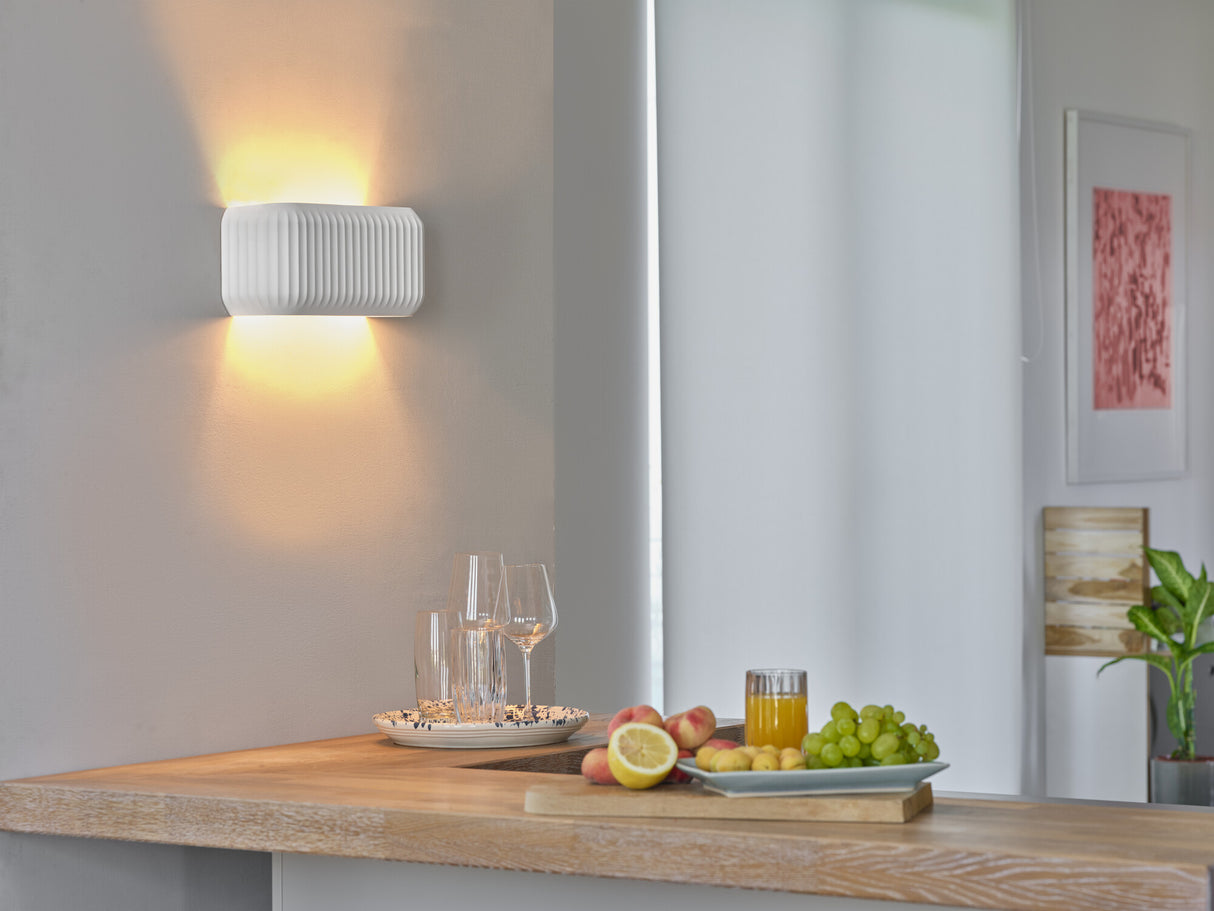 LEDVANCE LED-Wandanbauleuchte 60W ws Decor Plaster Routes Wall 330 2XE27