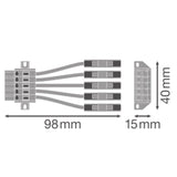 LEDVANCE End-Einspeisung ws 8p 98mm TRUSYS FLEX FEED IN CONNECTOR 5P