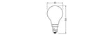 LEDVANCE LED-Lampe FM E14 5,9W 2700K ws LED Classic P 60 Filament V 5.9W 82 806l