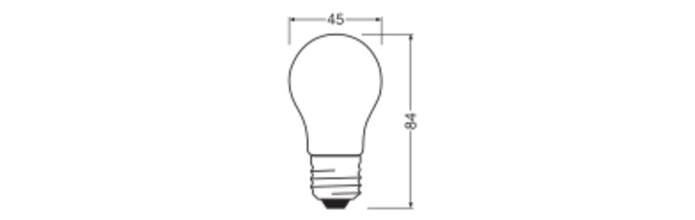 LEDVANCE LED-Lampe FM E27 4,2W 2700K ws LED Classic P 40 Filament V 4.2W 82 470l