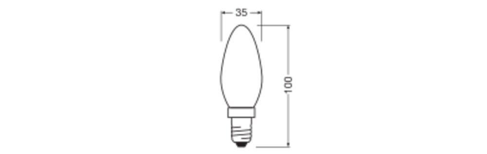 LEDVANCE LED-Kerzenlampe FM E14 2,5W ws LED Classic B 25 Filament V 2.5W 82 2700