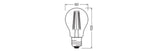 LEDVANCE LED-Lampe FM E27 A75 7,5W 3000K LED Classic A 75 Filament V 7.5W 83 ws
