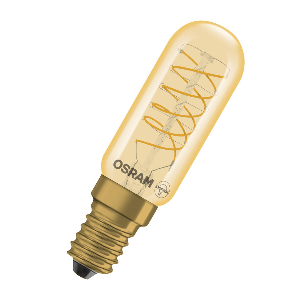 OSRAM LED-Lampe FM E14 4,8W 2200K go F Vintage 1906 T26 36 Fil. Spiral DIM 420l