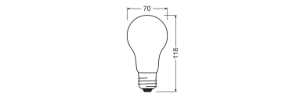 LEDVANCE LED-Lampe FM E27 17W 3000K ws D LED Classic A 150 Filament V 17W 83 2452