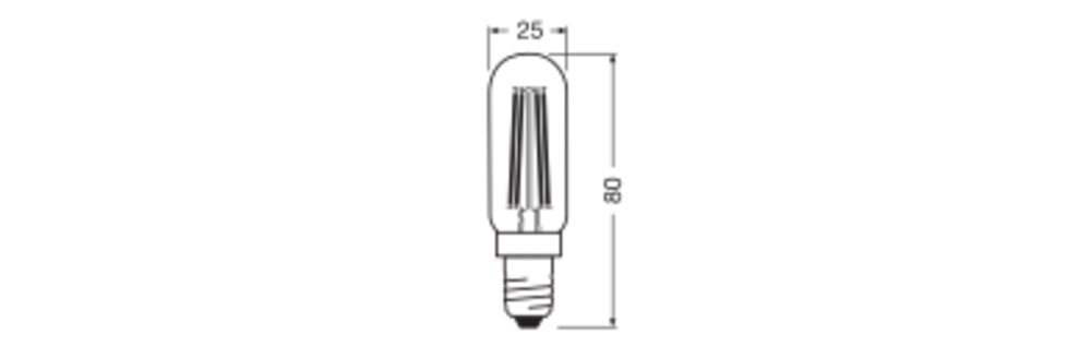 OSRAM LED-Lampe FM E14 4,8W 2200K go F Vintage 1906 T26 40 Filament DIM 4. 470l