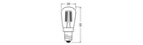 OSRAM LED-Lampe FM E14 2,8W 2200K go F Vintage 1906 T26 25 Filament DIM 2. 250l