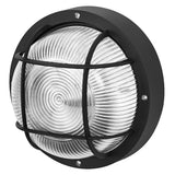 LEDVANCE LED-Anbauleuchte 60W sw Bulkhead Essential Round E27 Black