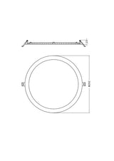 LEDVANCE LED-Einbaustrahler 12,5-25W ws DL SLIM ALU D280 V 25W MS 840 WT Konv