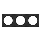 LEDVANCE Befestigungsset sw ST 68mm SPOT FRAME 100X300 3X D68 BK L300mm