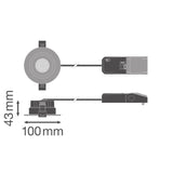 LEDVANCE LED-Einbaustrahler 5-7W Konv sw SP CBO FPADJ V 7W MS827 DIM IP65 WT dim