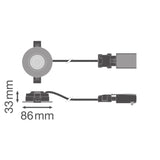 LEDVANCE LED-Einbaustrahler 6W Konv 1LED SP CBO FPFIX V 6W MS827 DIM IP65 WT dim