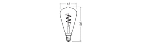 OSRAM LED-Lampe FM E14 2,8W 2200K go F 1906 Edison Spiral Filament DIM 2.8 250l - Ansicht 2