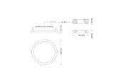 LEDVANCE LED-Einbaustrahler 30-42W EVG DL CMFT DA D250 P 42W MS 940 OP WT DALI