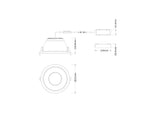 LEDVANCE LED-Einbaustrahler 20-30W EVG DL CMFT D200 P 30W MS 940 U19 WT 1LED