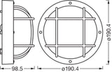 LEDVANCE LED-Anbauleuchte 60W ws Bulkhead Essential Round E27 White