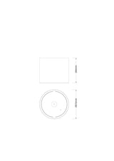 LEDVANCE Einbaurahmen ws ST 215mm DL CMFT FRAME D200 WT H184mm