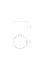 LEDVANCE Einbaurahmen ws ST 265mm DL CMFT FRAME D250 WT H190mm