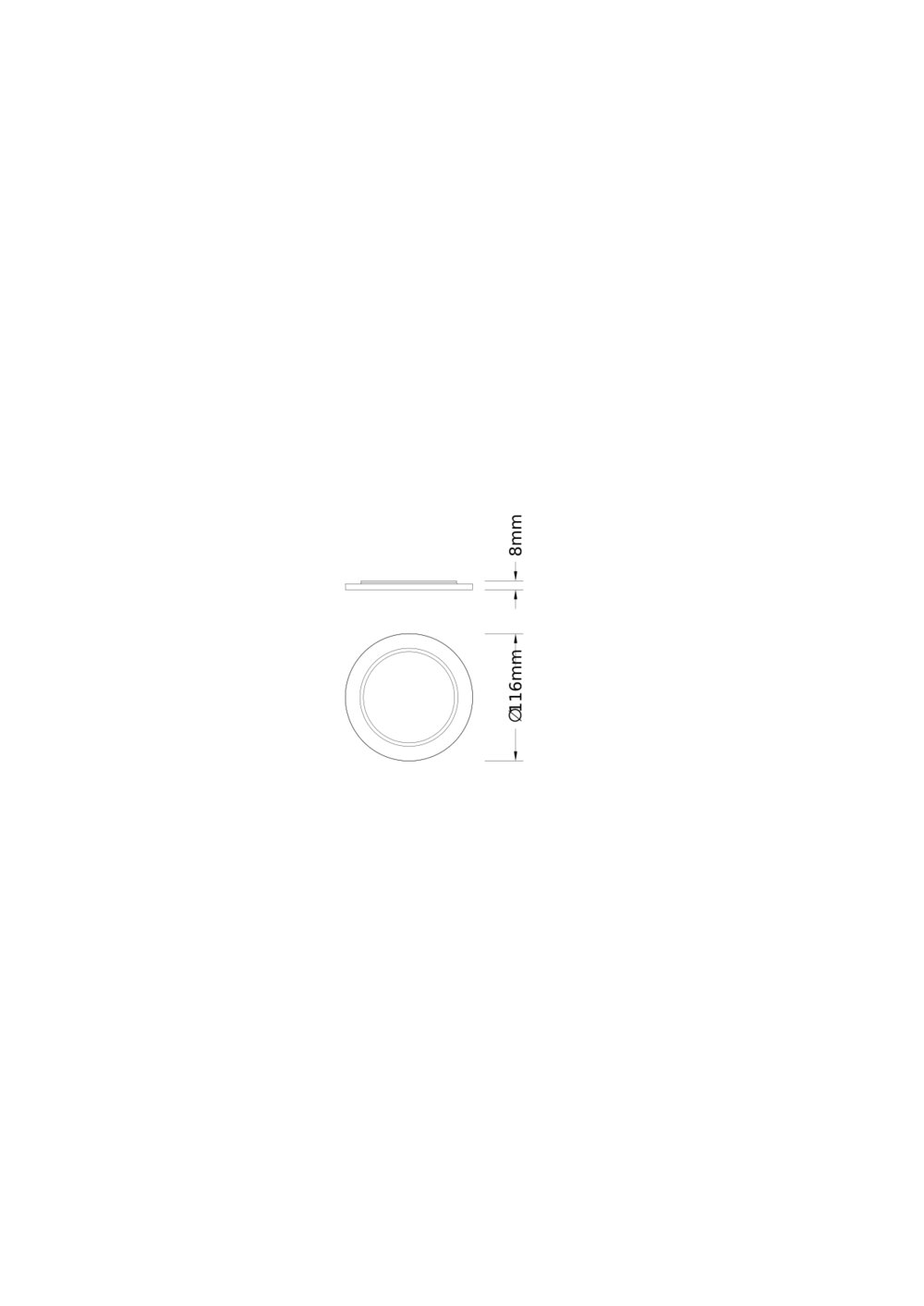 LEDVANCE Dekorelement sw Alu 116mm H8mm DL CMFT EXCH RING D100 BK