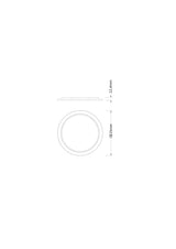 LEDVANCE Dekorelement gr Alu 215mm DL CMFT EXCH RING D200 GY H12,4mm