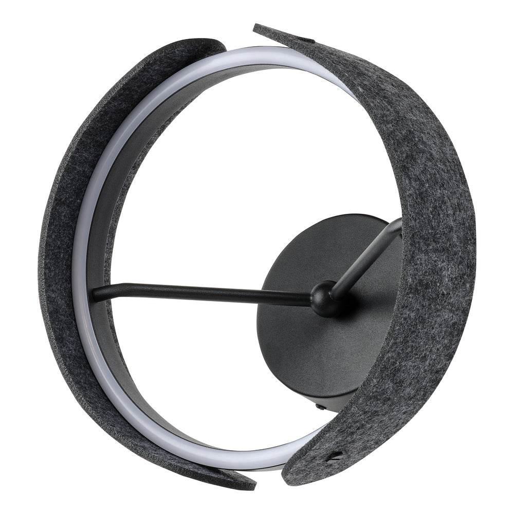 LEDVANCE LED-Wandanbauleuchte 20W 3000K Decor Curve Felt Wall 20W 830 Dark 530lm