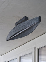 LEDVANCE LED-Anbauleuchte 23W 3000K gr Decor Flat Felt Ceiling 23W 830 Dar 800l