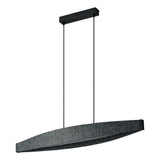 LEDVANCE LED-Pendelleuchte 1LED 3000K gr Decor Flat Felt Pendant 23W 830 Dar 800l