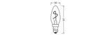 OSRAM LED-Kerzenlampe FM E14 1,8W 2200K 1906 Classic B Spiral Filament 1.8W go