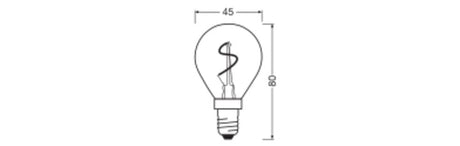 OSRAM LED-Lampe FM E14 1,8W 2200K go kl 1906 Classic P Spiral Filament 1.8W 30lm - Ansicht 2