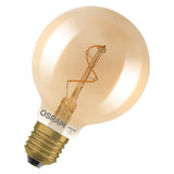 OSRAM LED-Lampe FM E27 1,8W 2200K go kl 1906 Globe 80 Spiral Fil 1.8W 822 G 30lm