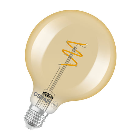 OSRAM LED-Kugellampe FM E27 4,9W 2700K F 1906 Globe 95 40 Spiral Fil DIM 4.9 ws