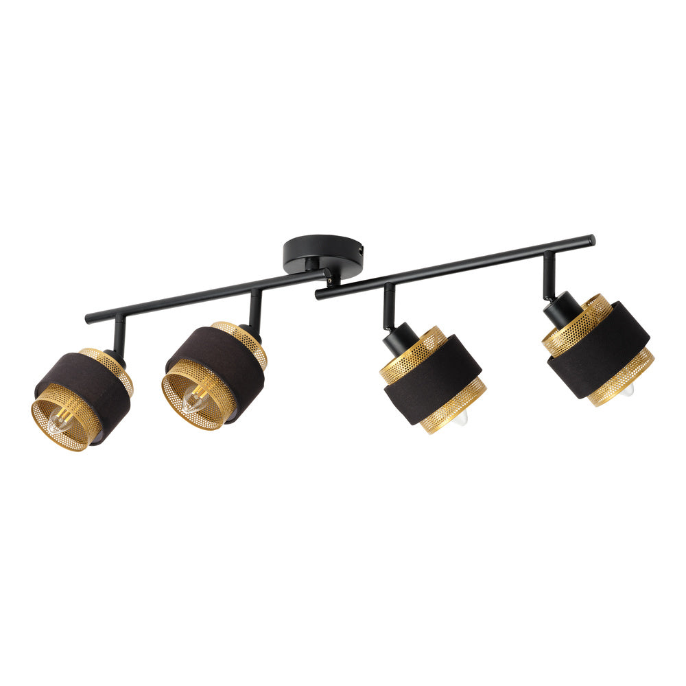 LEDVANCE LED-Anbauleuchte 11,2W 2700K sw Decor Spot Hornet 4X2.8W 827 E14 Bl