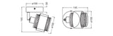 LEDVANCE LED-Anbauleuchte 2,8W 2700K sw Decor Spot Hornet 1X2.8W 827 E14 Bl
