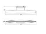 LEDVANCE LED-Anbauleuchte 23W 3000K gr Decor Flat Felt Ceiling 23W 830 Dar 800l