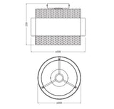 LEDVANCE LED-Anbauleuchte 10W sw Decor Hornet Ceiling 1XE27 Black