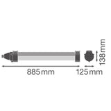 LEDVANCE LED-Feuchtraumleuchte 18W 4000K DP MAX EL 600 S 18W 840 VW IP69 2000lm